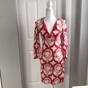 Diane Von Furstenberg 3/4 length sleeve dress